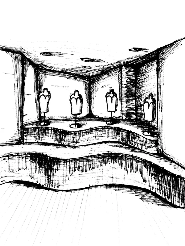 Maison Versace, espace de vente