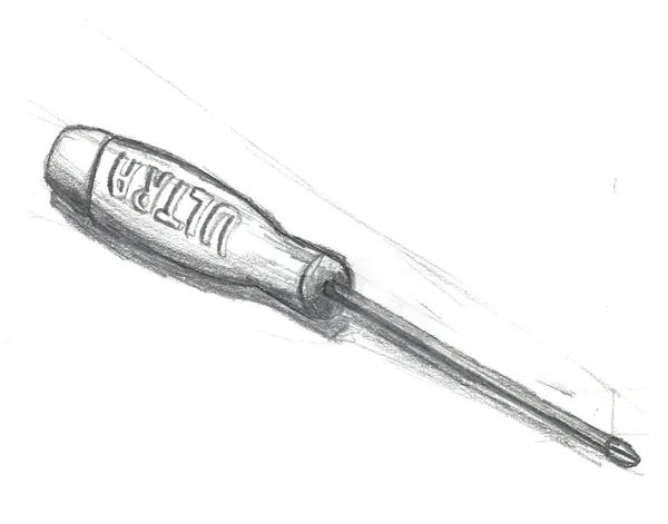 Tournevis, étude au graphite